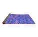 Sideview of Abstract Purple Modern Rug, abs5329pur