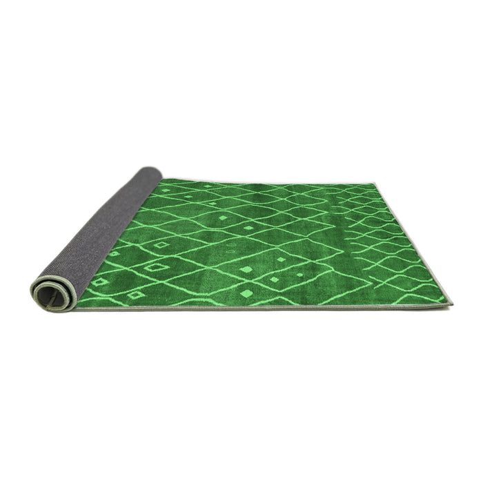 Sideview of Abstract Emerald Green Modern Rug, abs5329emgrn