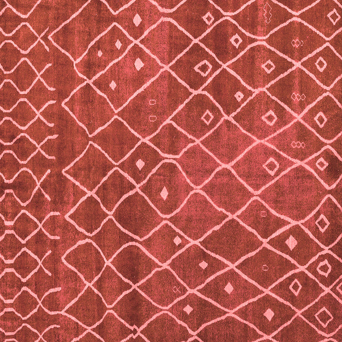 Machine Washable Abstract Red Modern Rug, wshabs5329red