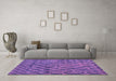 Machine Washable Abstract Pink Modern Rug in a Living Room, wshabs5329pnk