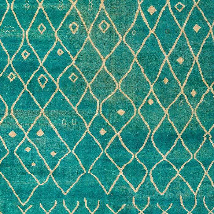 Machine Washable Abstract Jade Green Rug, wshabs5329