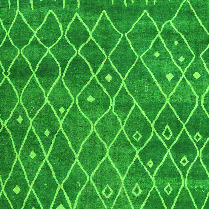 Machine Washable Abstract Green Modern Area Rugs, wshabs5329grn