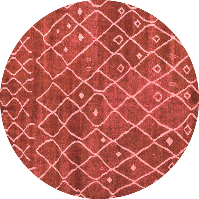 Machine Washable Abstract Red Modern Rug, wshabs5329red