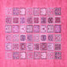 Square Abstract Pink Modern Rug, abs532pnk