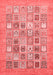 Abstract Red Modern Area Rugs