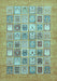 Abstract Light Blue Modern Rug, abs532lblu