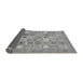 Sideview of Abstract Gray Modern Rug, abs532gry