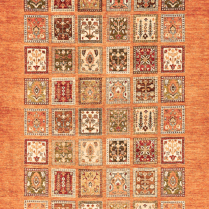 Abstract Orange Modern Rug, abs532org