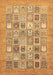 Abstract Brown Modern Rug, abs532brn