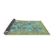 Sideview of Abstract Light Blue Modern Rug, abs532lblu