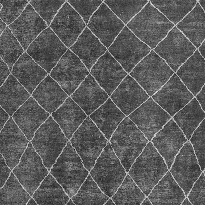 Square Machine Washable Abstract Gray Modern Rug, wshabs5330gry