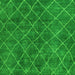 Square Abstract Green Modern Rug, abs5330grn