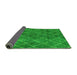 Sideview of Abstract Green Modern Rug, abs5330grn