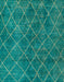 Abstract Light Sea Green Modern Rug, abs5330