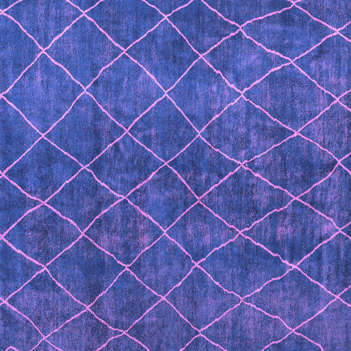 Square Machine Washable Abstract Purple Modern Area Rugs, wshabs5330pur
