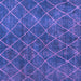 Square Machine Washable Abstract Purple Modern Area Rugs, wshabs5330pur