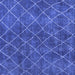 Square Abstract Blue Modern Rug, abs5330blu