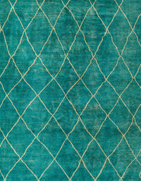 Machine Washable Abstract Light Sea Green Rug, wshabs5330