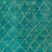 Square Machine Washable Abstract Light Sea Green Rug, wshabs5330