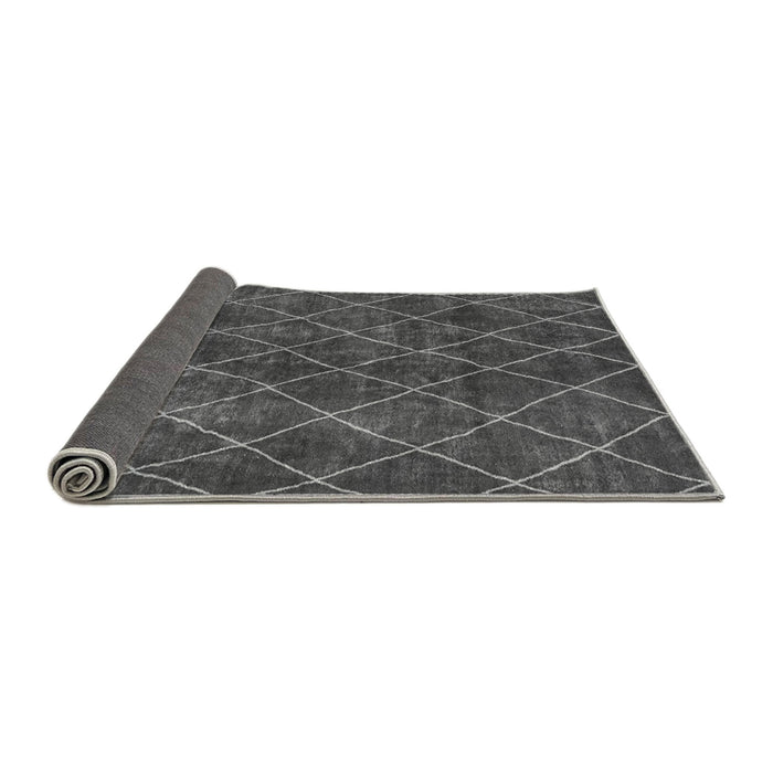 Sideview of Abstract Gray Modern Rug, abs5330gry