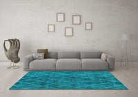 Machine Washable Abstract Light Blue Modern Rug, wshabs5330lblu