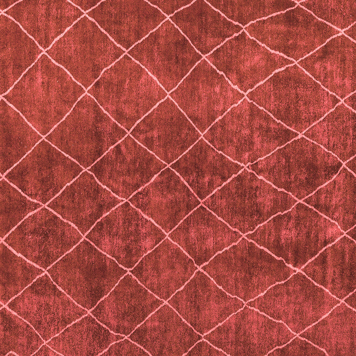 Machine Washable Abstract Red Modern Rug, wshabs5330red