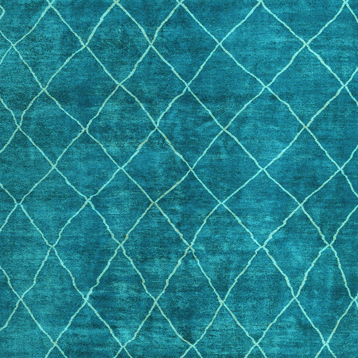 Square Abstract Light Blue Modern Rug, abs5330lblu
