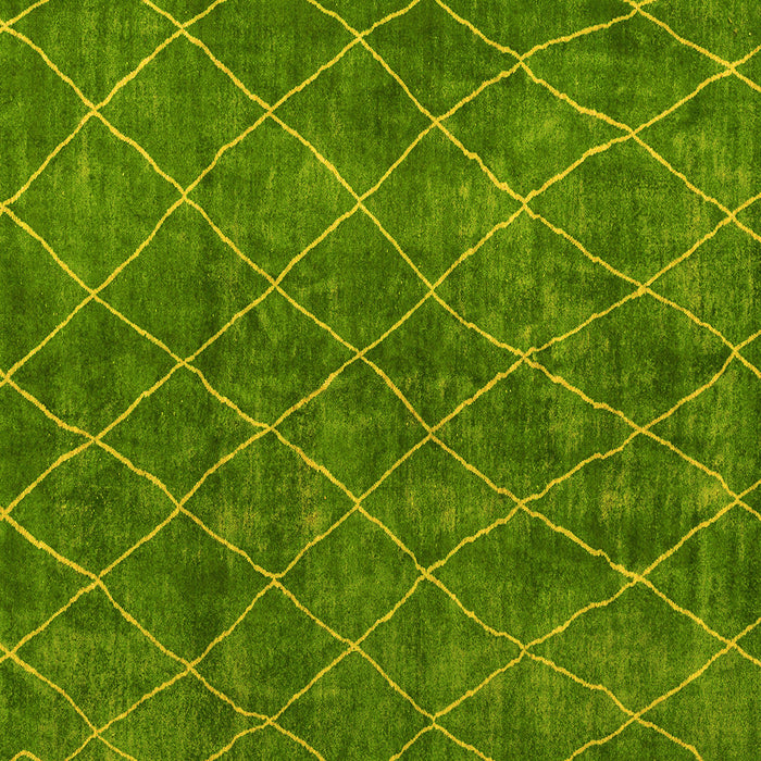 Square Abstract Yellow Modern Rug, abs5330yw