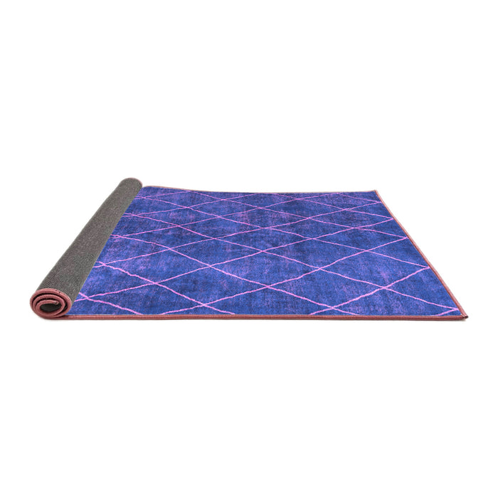 Sideview of Abstract Purple Modern Rug, abs5330pur