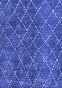 Abstract Blue Modern Rug, abs5330blu