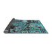 Sideview of Abstract Light Blue Modern Rug, abs5331lblu