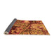 Sideview of Abstract Orange Modern Rug, abs5331org