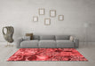 Modern Red Washable Rugs