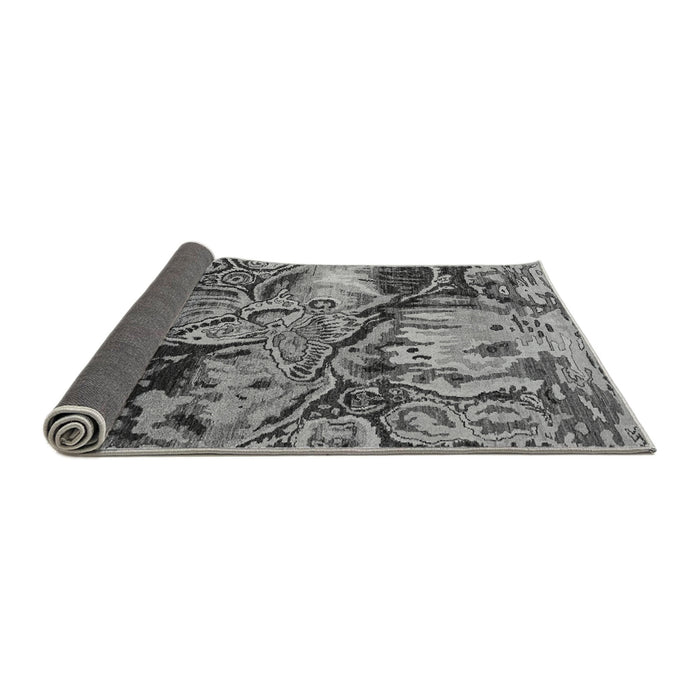 Sideview of Abstract Gray Modern Rug, abs5331gry