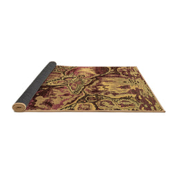 Sideview of Abstract Brown Modern Rug, abs5331brn