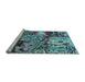 Sideview of Machine Washable Abstract Light Blue Modern Rug, wshabs5331lblu