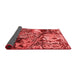 Abstract Red Modern Area Rugs