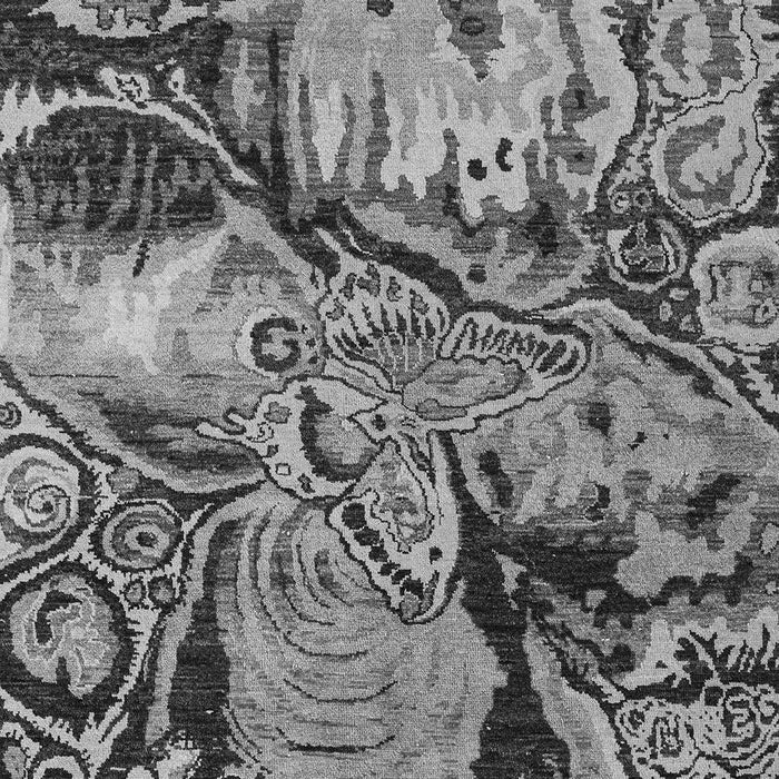 Machine Washable Abstract Gray Modern Rug, wshabs5331gry