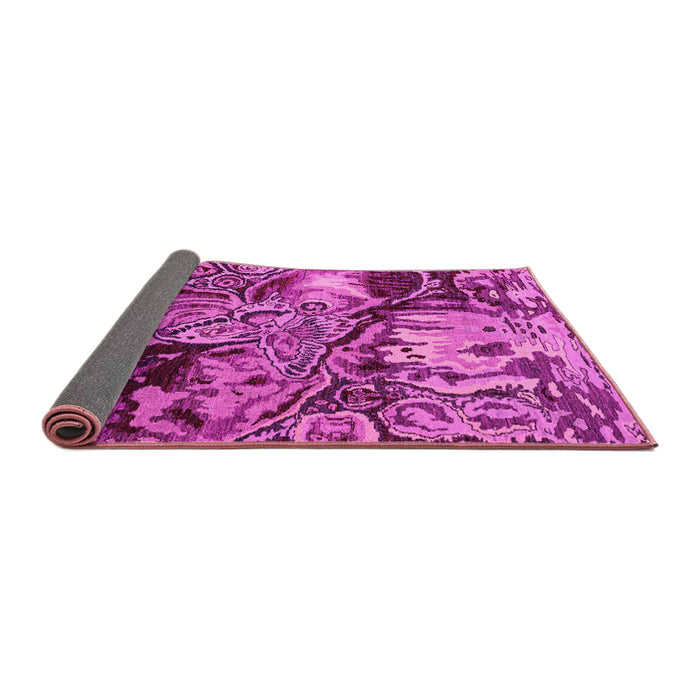 Sideview of Abstract Pink Modern Rug, abs5331pnk