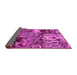 Sideview of Abstract Pink Modern Rug, abs5331pnk