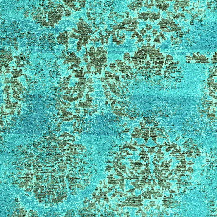 Machine Washable Abstract Turquoise Modern Area Rugs, wshabs5332turq