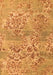 Machine Washable Abstract Orange Modern Area Rugs, wshabs5332org