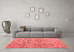 Modern Red Washable Rugs