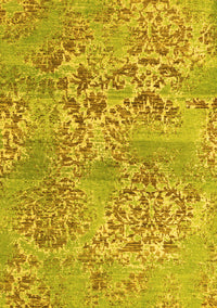 Abstract Yellow Modern Rug, abs5332yw