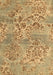 Machine Washable Abstract Brown Modern Rug, wshabs5332brn