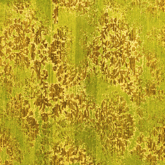 Square Abstract Yellow Modern Rug, abs5332yw