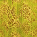 Square Abstract Yellow Modern Rug, abs5332yw