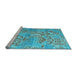 Sideview of Machine Washable Abstract Light Blue Modern Rug, wshabs5332lblu