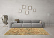 Machine Washable Abstract Brown Modern Rug in a Living Room,, wshabs5332brn