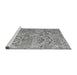 Sideview of Machine Washable Abstract Gray Modern Rug, wshabs5332gry